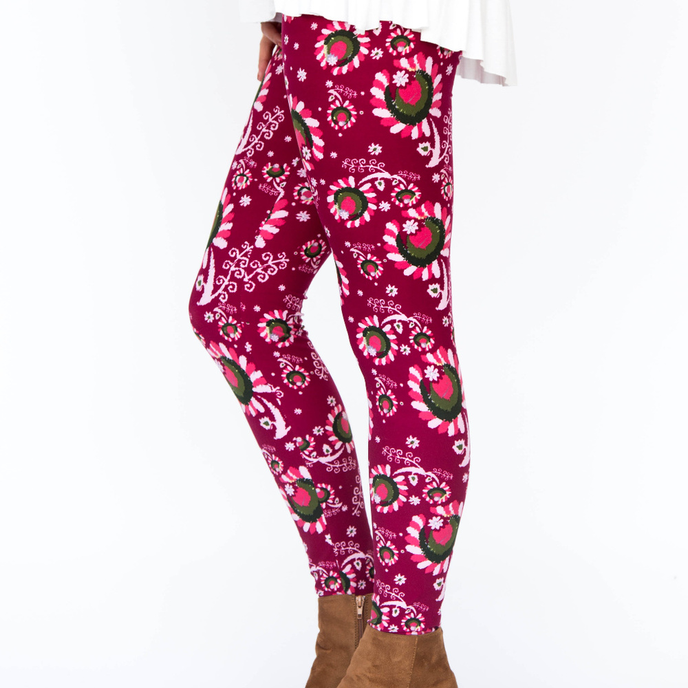 ⭐️3 for $15⭐️NWT Agnes & Dora Paisley Pop Leggings